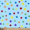 Rainbow Polka Dots Circus Anti-Pill Fleece Fabric | By The Yard